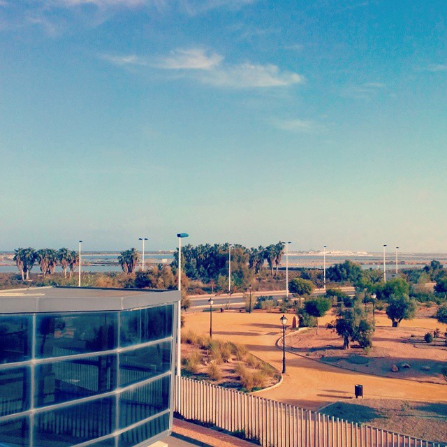 View from the balcony of the #SPA center of Thalasia Hotel, #Spain