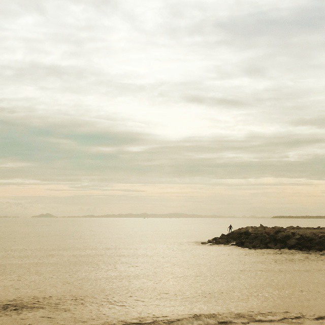 A cloudy Sunday evening by the sea #Spain #sky