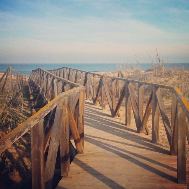 View to the Mediterranean Sea from La Mata Beach