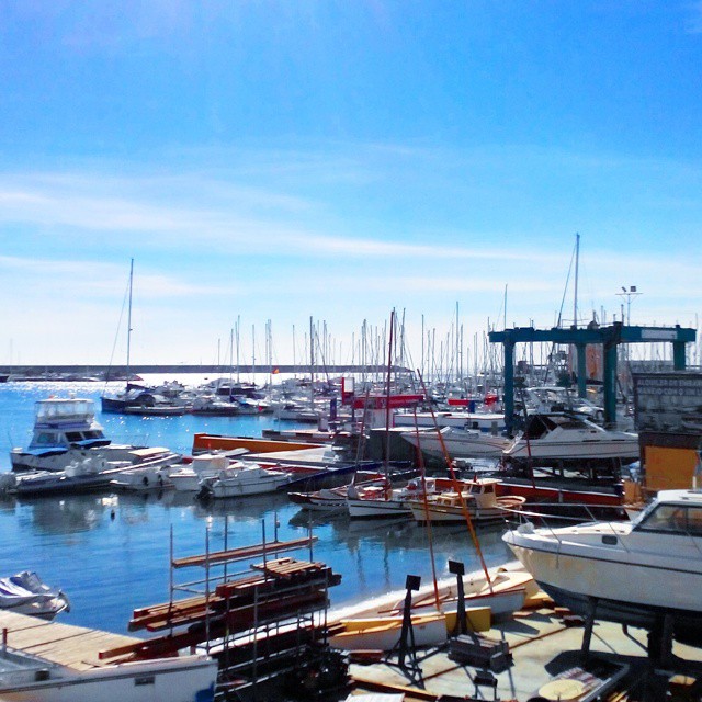 Amazing sunny weather today! #boats #marina