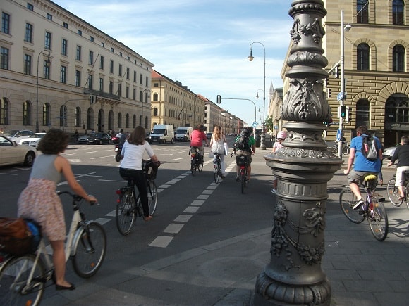 Cyclists in Munich