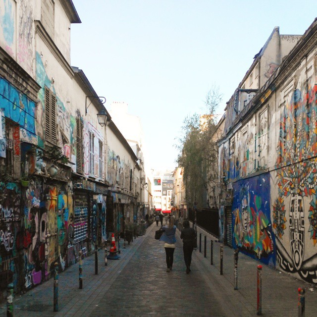 The Graffiti Street - Rue Dénoyez, Paris France