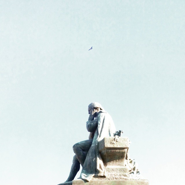 A guy and a bird. Jean-Papriste Lamarck monument at Jardin des Plantes, #Paris, #France#parisigers #loves_world #loves_paris #tribegram #ig_france #pariscartepostale #loves_france_ #loves_china #topparisphoto #igworldclub #icu_france #parisjetaime #super_france #gf_france #parismaville #loves_freedom_ #loves_europe #bnw_bodylanguage #ig_captures #special_shots #ig_mood #pariscity #cool_capture #ig_paris #igersgrenoble #parisphoto #loves_umbrella #love_bnw