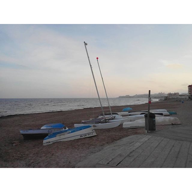 Boats at La Mata Beach North